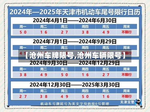 【沧州车牌限号,沧州车辆限号】-第2张图片