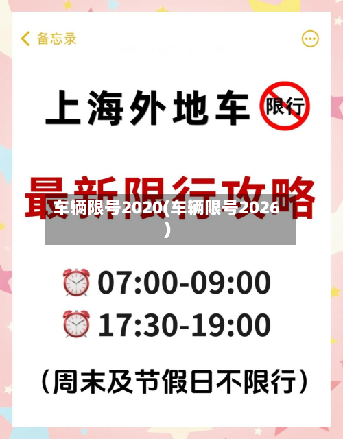 车辆限号2020(车辆限号2026)-第2张图片