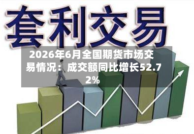 2026年6月全国期货市场交易情况:成交额同比增长52.72%-第1张图片