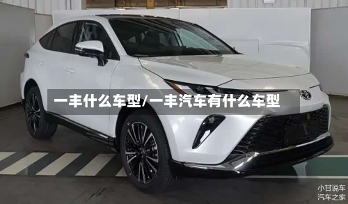 一丰什么车型/一丰汽车有什么车型