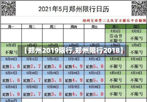 【郑州2019限行,郑州限行2018】