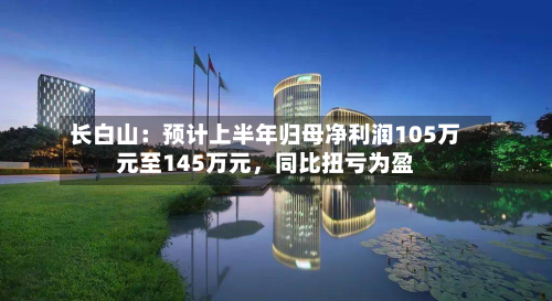 长白山：预计上半年归母净利润105万元至145万元	，同比扭亏为盈-第2张图片