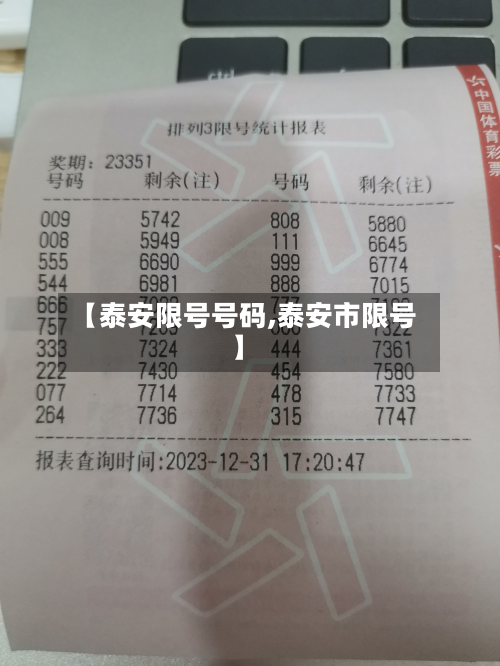 【泰安限号号码,泰安市限号】-第2张图片