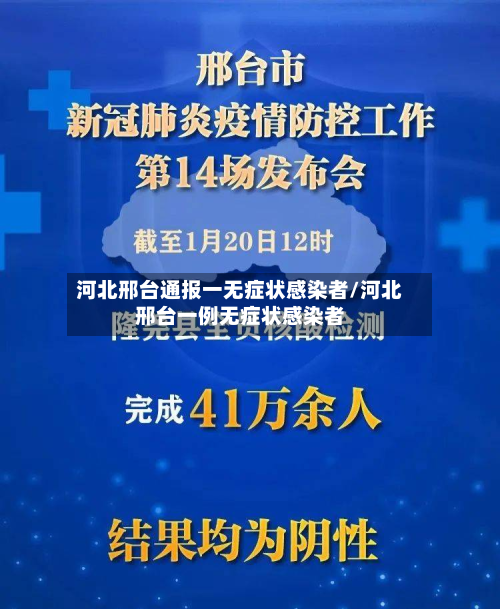 河北邢台通报一无症状感染者/河北邢台一例无症状感染者