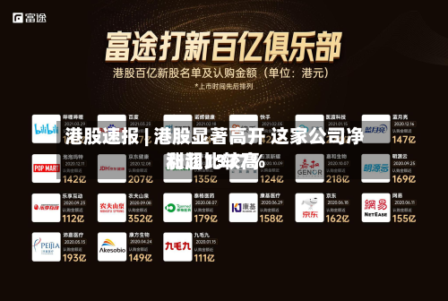 港股速报 | 港股显著高开 这家公司净利润比较高涨超1377%-第2张图片
