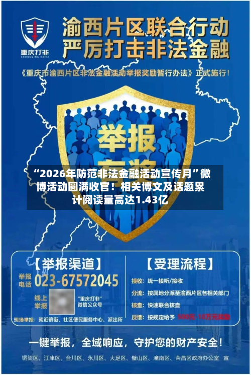 “2026年防范非法金融活动宣传月	”微博活动圆满收官！相关博文及话题累计阅读量高达1.43亿-第2张图片