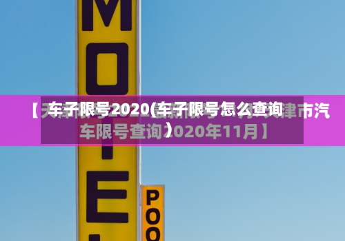 车子限号2020(车子限号怎么查询)-第2张图片