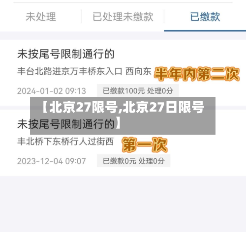 【北京27限号,北京27日限号】-第2张图片