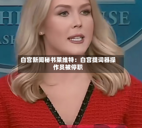 白宫新闻秘书莱维特：白宫提词器操作员被停职-第2张图片