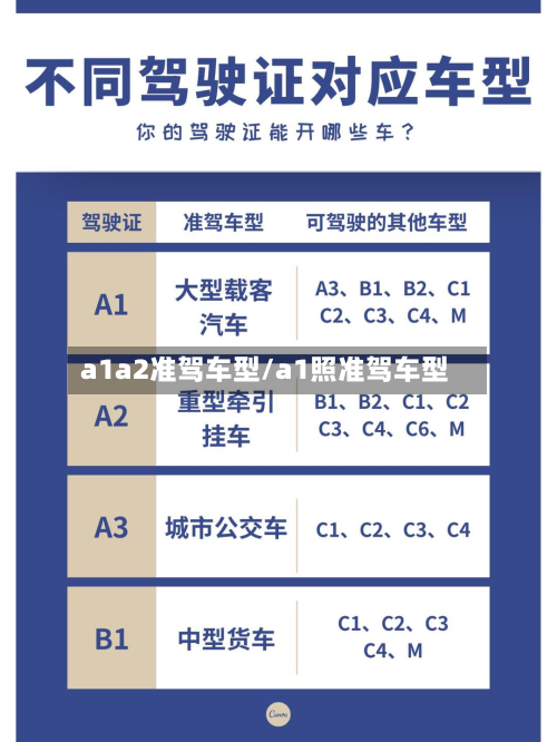 a1a2准驾车型/a1照准驾车型