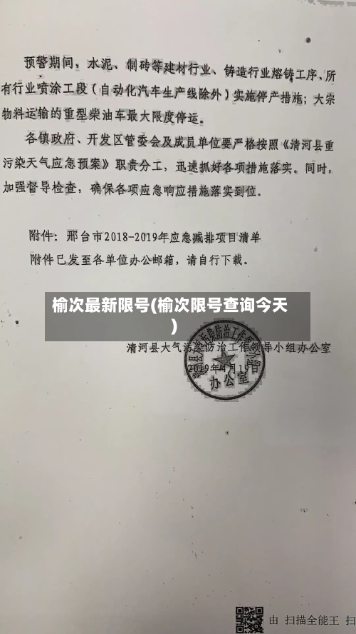 榆次最新限号(榆次限号查询今天)-第3张图片