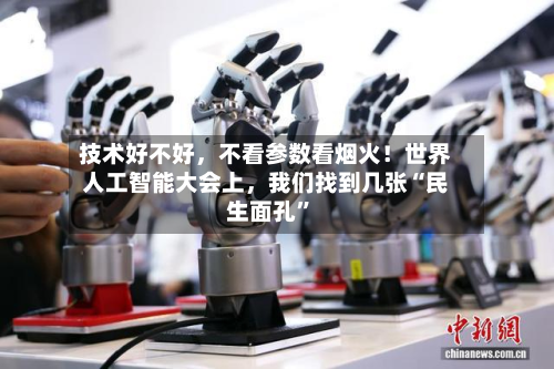 技术好不好	，不看参数看烟火！世界人工智能大会上，我们找到几张“民生面孔	”-第2张图片