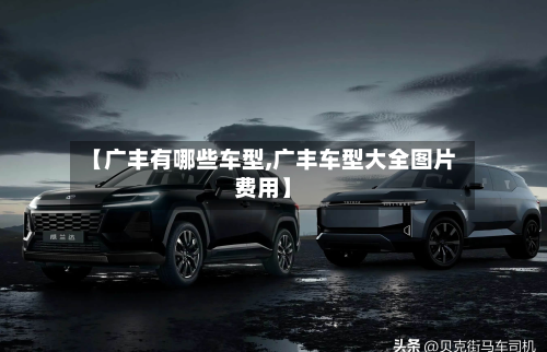 【广丰有哪些车型,广丰车型大全图片费用】