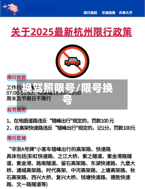 换驾照限号/限号换号