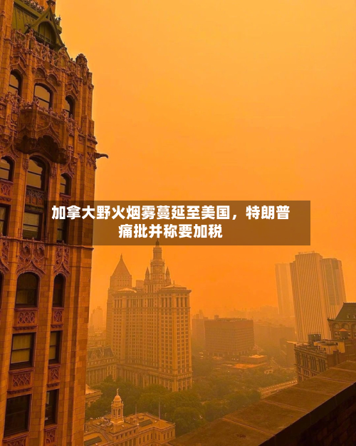加拿大野火烟雾蔓延至美国	，特朗普痛批并称要加税-第2张图片
