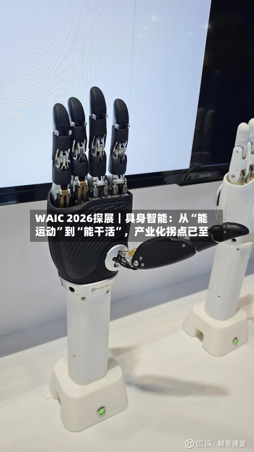 WAIC 2026探展｜具身智能：从“能运动”到“能干活”，产业化拐点已至-第2张图片