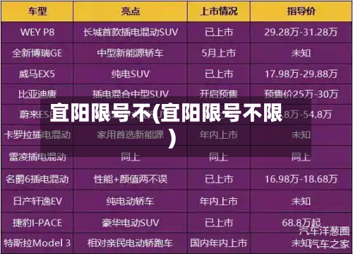 宜阳限号不(宜阳限号不限)-第3张图片