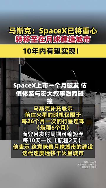 SpaceX上市一个月破发 估值体系与宏大叙事激烈碰撞