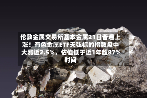伦敦金属交易所基本金属21日普遍上涨！有色金属ETF天弘标的指数盘中大涨近2.5%，估值低于近1年超87%时间-第3张图片