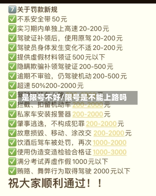 是限号不好/限号是不能上路吗-第3张图片