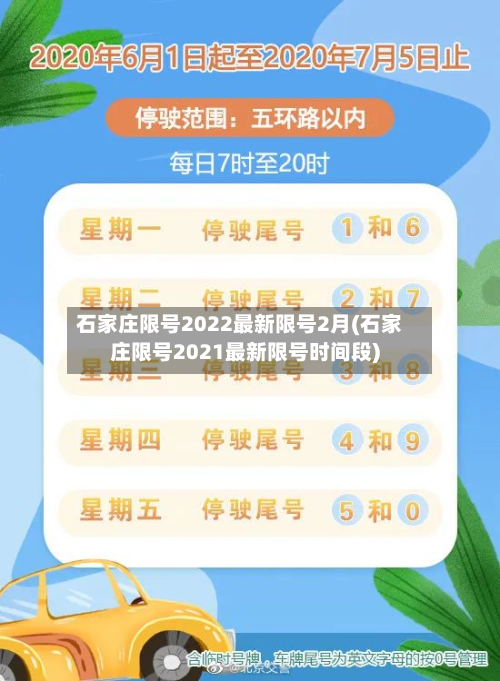 石家庄限号2022最新限号2月(石家庄限号2021最新限号时间段)
