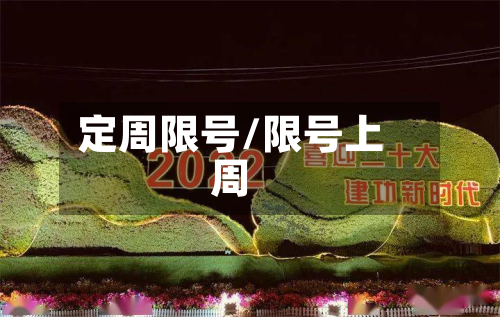 定周限号/限号上周-第2张图片