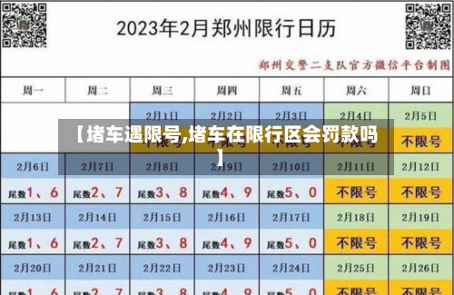 【堵车遇限号,堵车在限行区会罚款吗】-第2张图片
