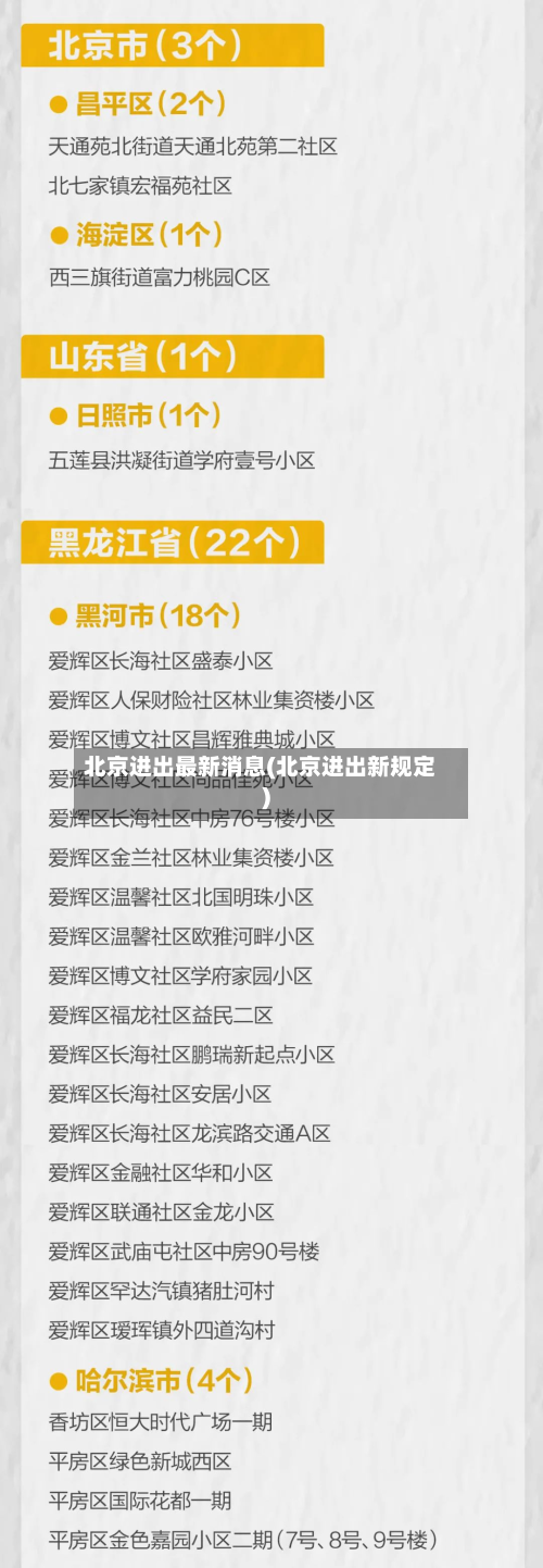 北京进出最新消息(北京进出新规定)-第3张图片