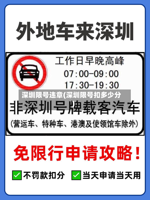 深圳限号违章(深圳限号扣多少分)